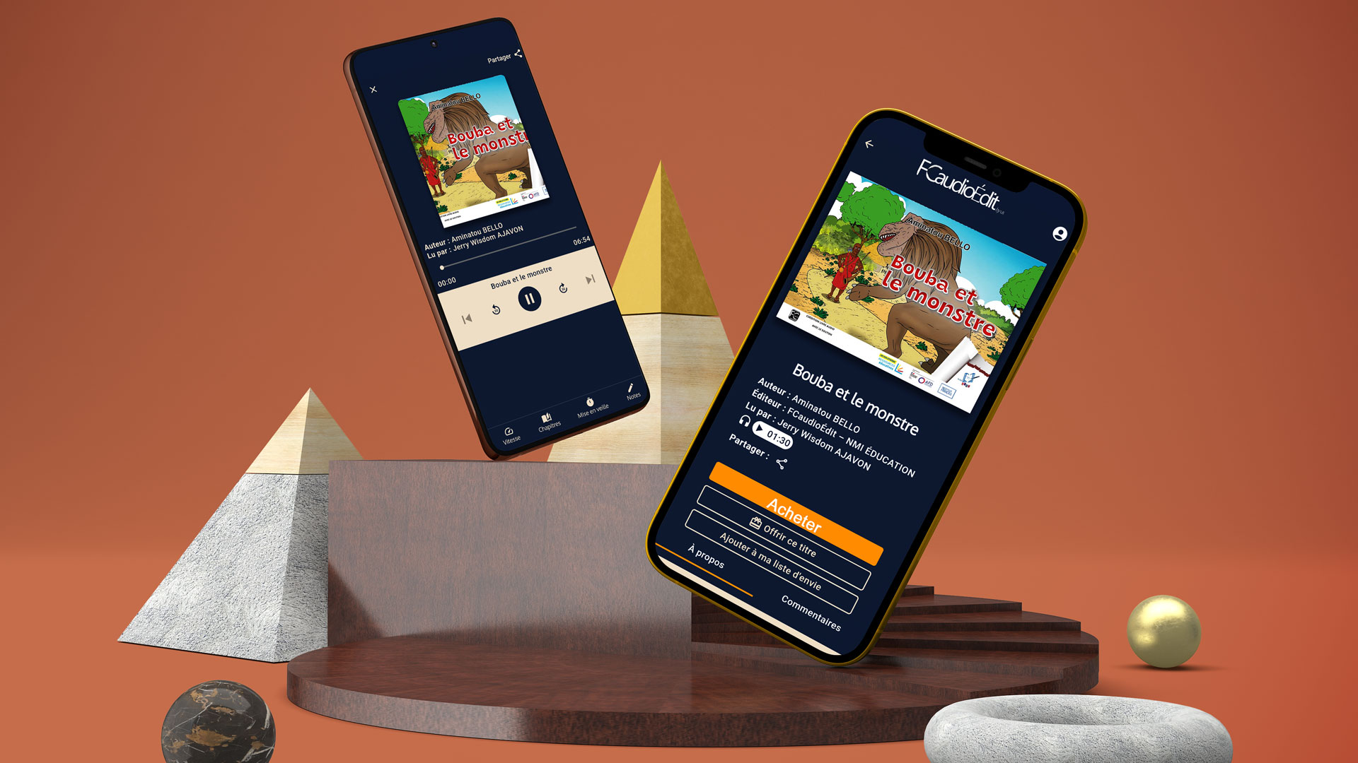 BOUBA et le monstre – Aminatou BELLO -Livre audio enfant - FCaudioÉdit – NMI Éducation 